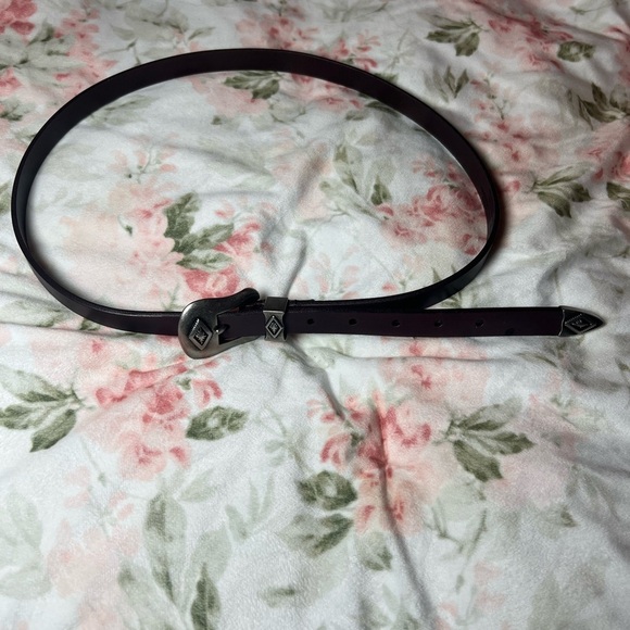 American Eagle Size M/L Women’s Genuine Cow Leather Belt Brown Western Boho - Picture 5 of 5